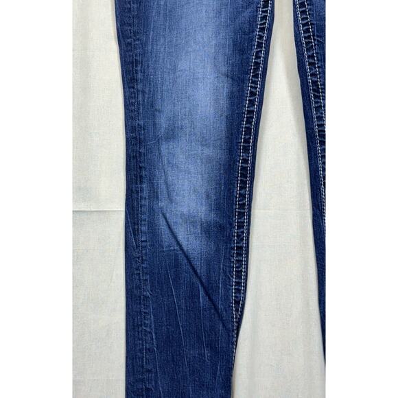 Miss Me Dark Blue Straight Leg Jeans - Picture 14 of 16